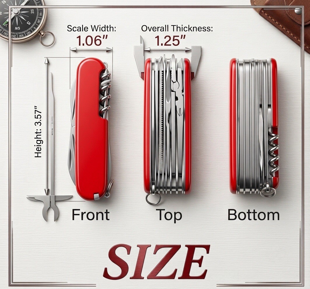 30-in-1 Generic Champion Plus Swiss Army Knife (NOT VICTORINOX)