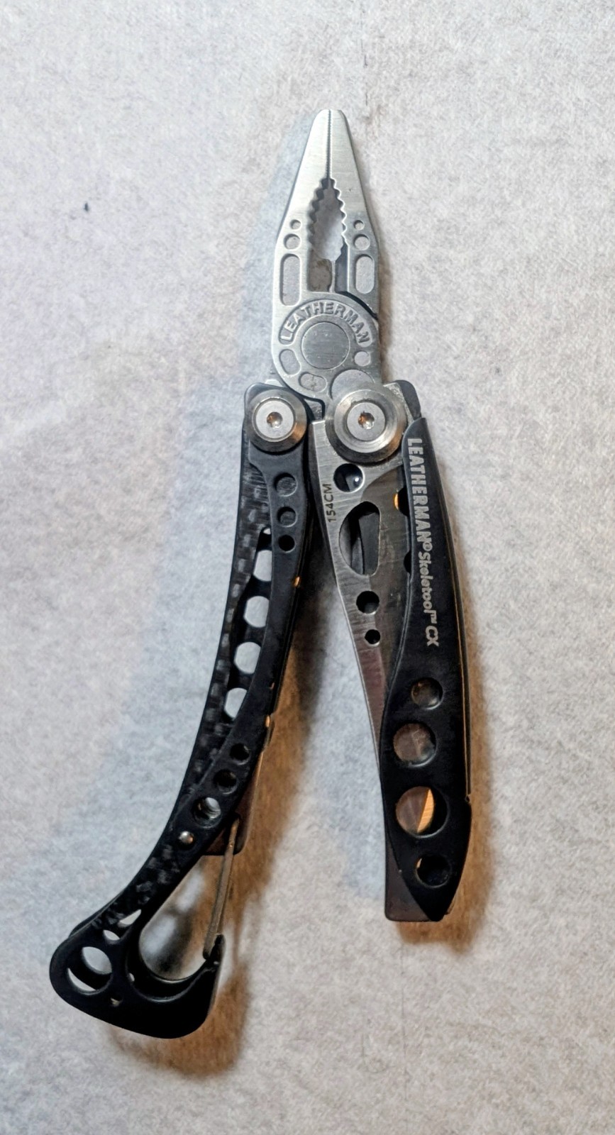 leatherman skeletool cx carbon fiber Rare Discontinued