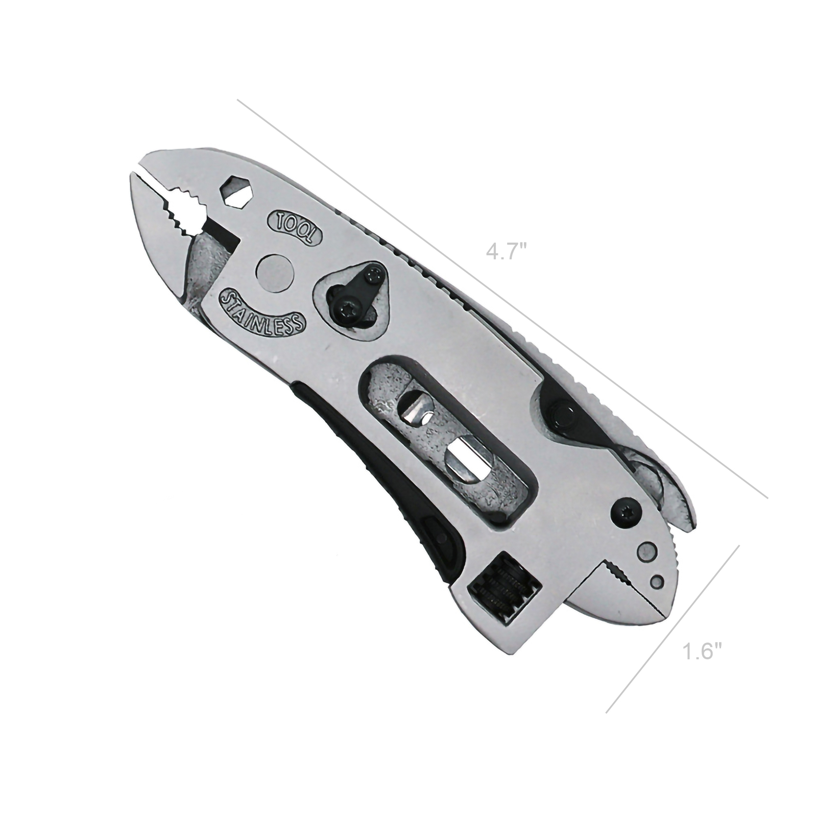 Multi Tool Knife Set Adjustable Wrench Screwdriver Jaw Pliers Survival Tool Gift