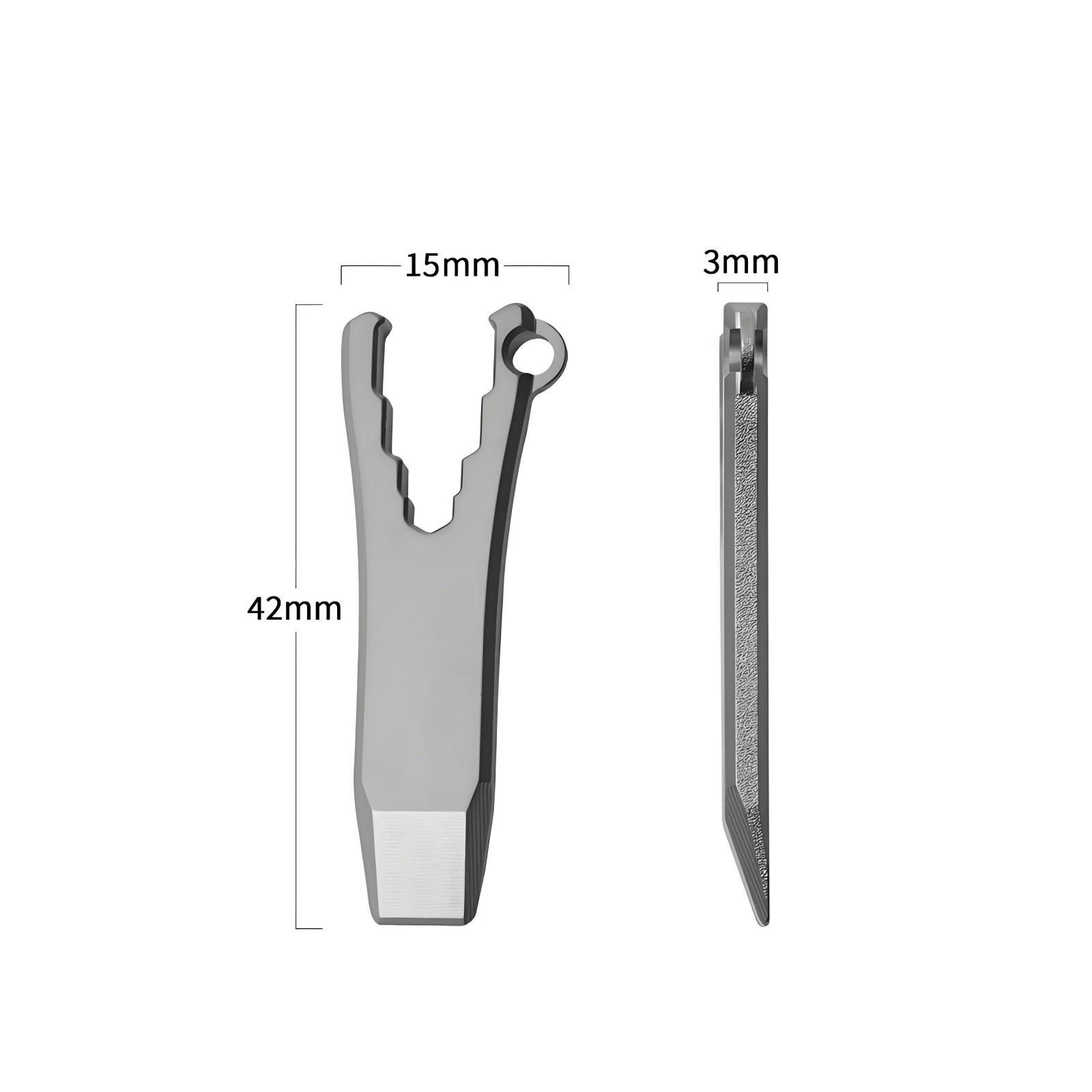 Titanium Alloy Mini Pry Bar EDC Bottle Opener Wrench Keychain Tool Waterproof