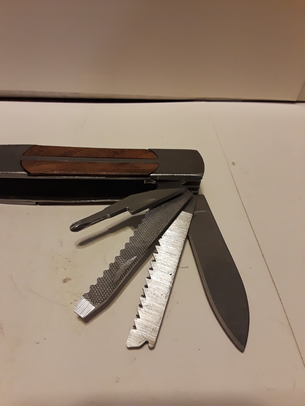 Sheffield Multi Tool Hatchet Axe Folding Knife Saw Blade Stainless No Sheath