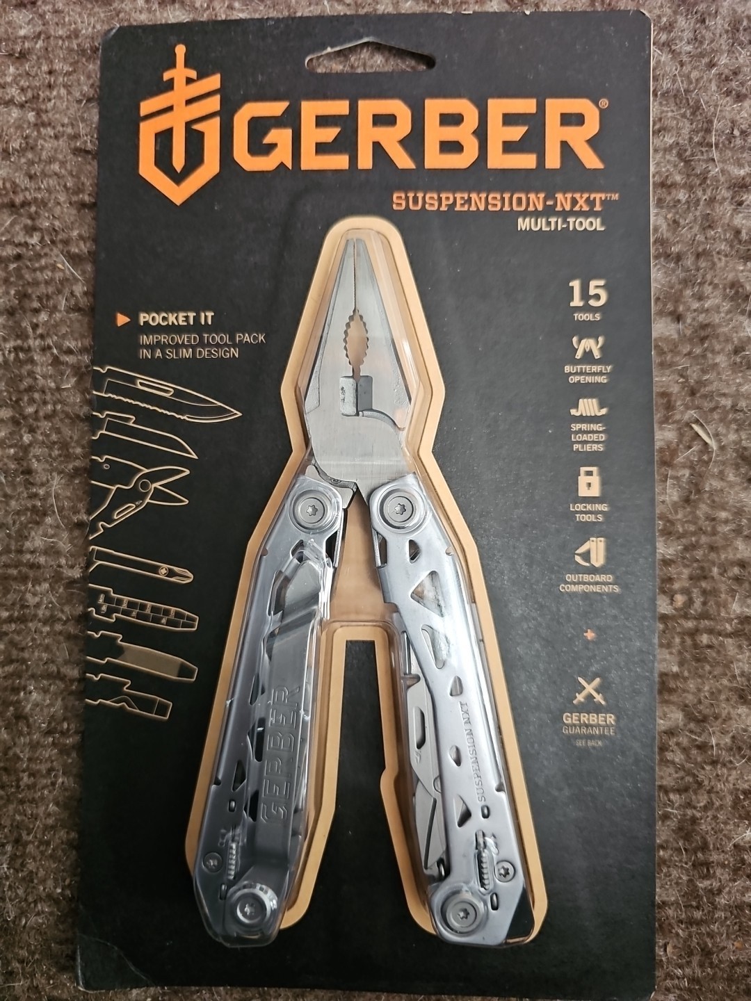Gerber Suspension-NXT Multi-Tool with Pocket Clip, 15 Tools