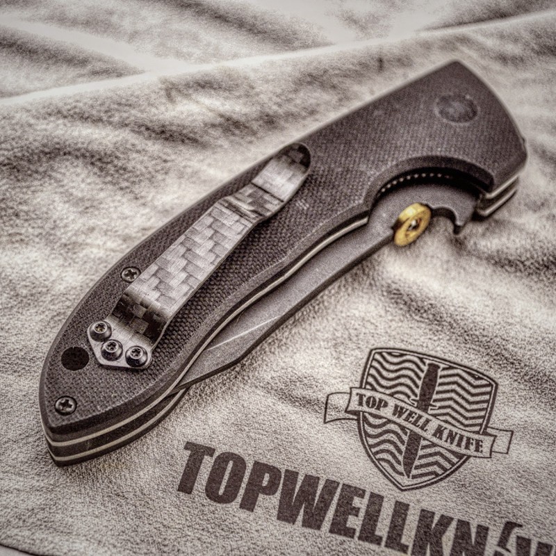 Carbon Fiber Pocket Clip for Benchmade 710 Emerson CQC Spyderco C81 Knife