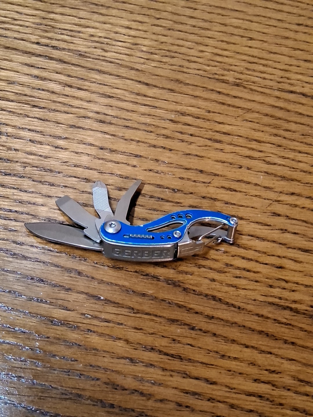 Blue Gerber Curve Mini Multitool, Locking Blades, Great Condition