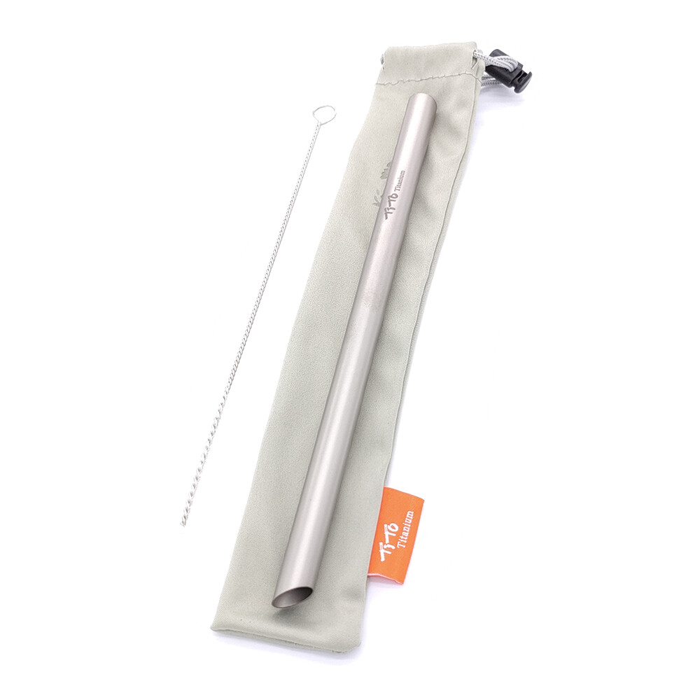 TC4 Titanium Alloy Outdoor Camping Coffee Drinks Straw EDC Portable Multi Tools