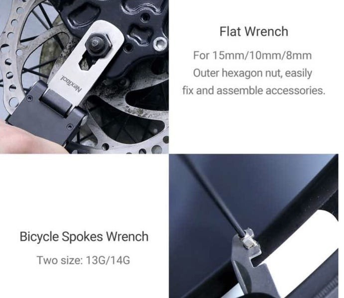 NexTool Multi Functional Versatile Bicycle Tool Traveling Kit Stainless Steel