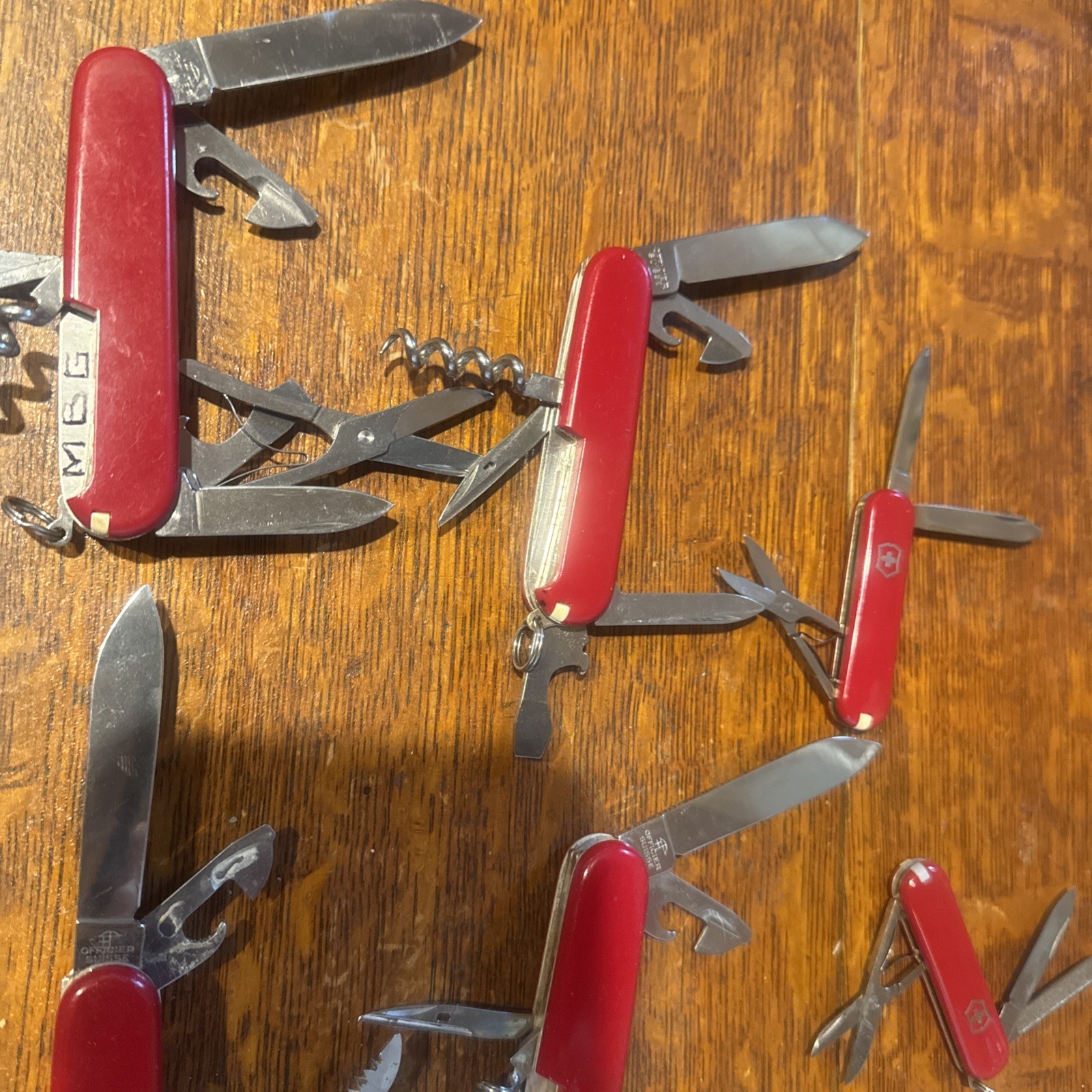 Victorinox Swiss Army Knives And Scissors Microsoft, Novell Collectors Lot