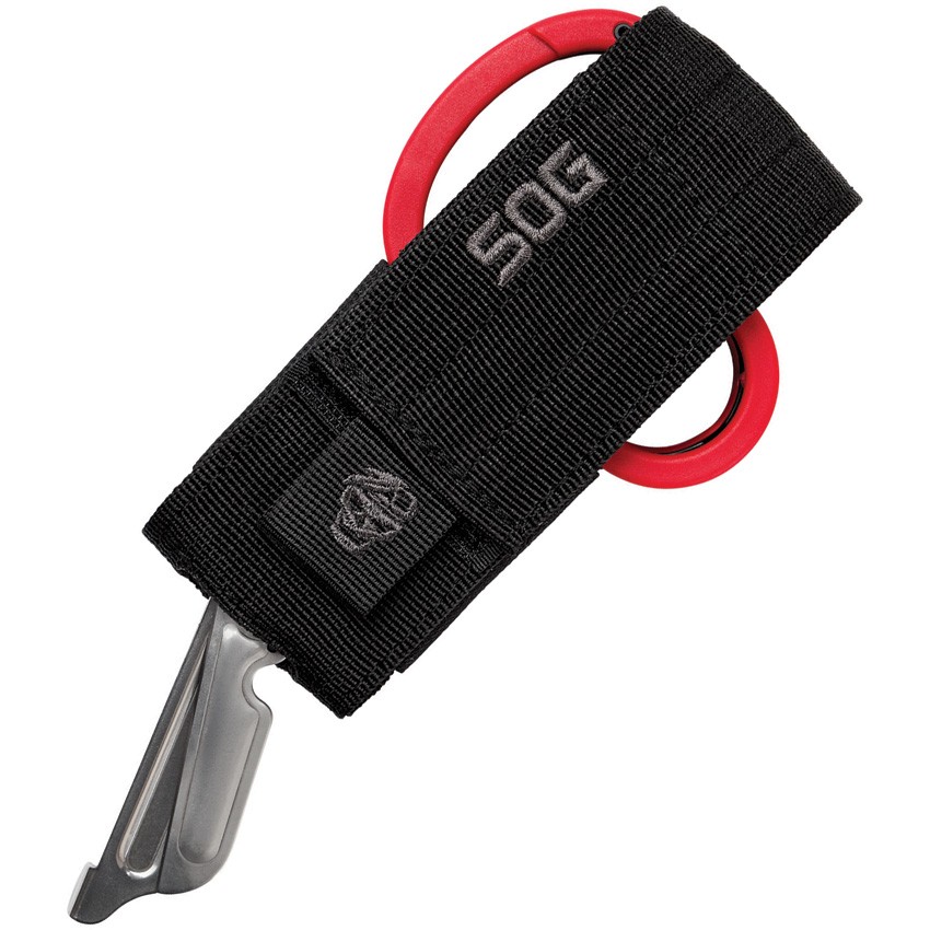 SOG Parashears Multi Tool Red 23-125-02-43 Stainless Black Nylon Folding Knife