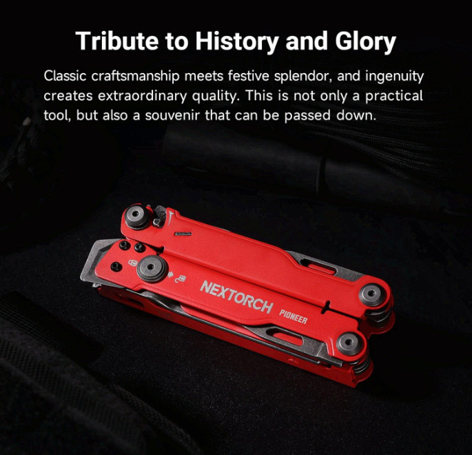 PIONEER MT20 14-in-1 Multi-Tool w/ Scissors, Pliers, Pocket Clip, Glass Breaker