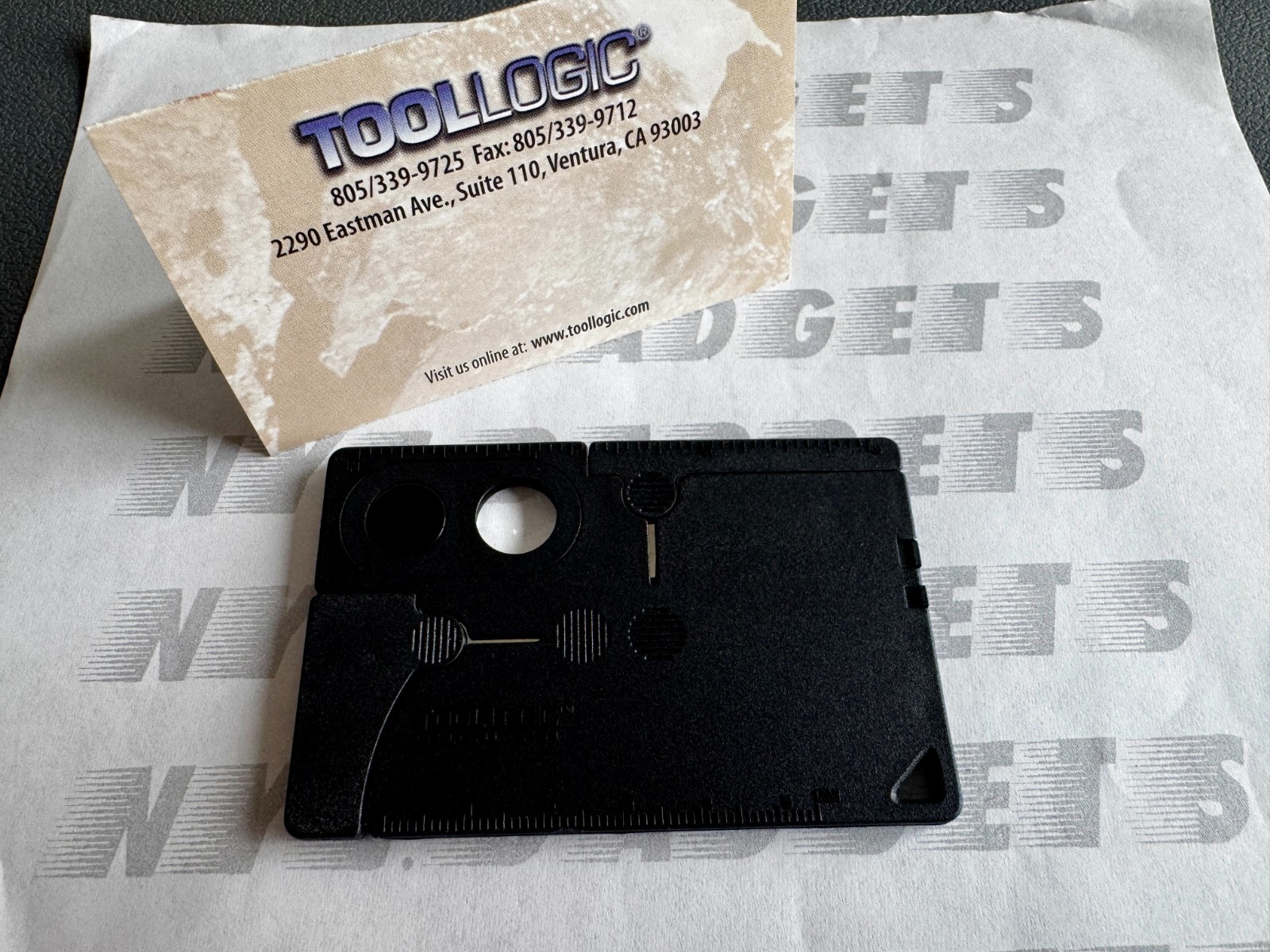 TOOL LOGIC CC1SB Credit Card Size Tool Companion w/ Case (AS-IS)
