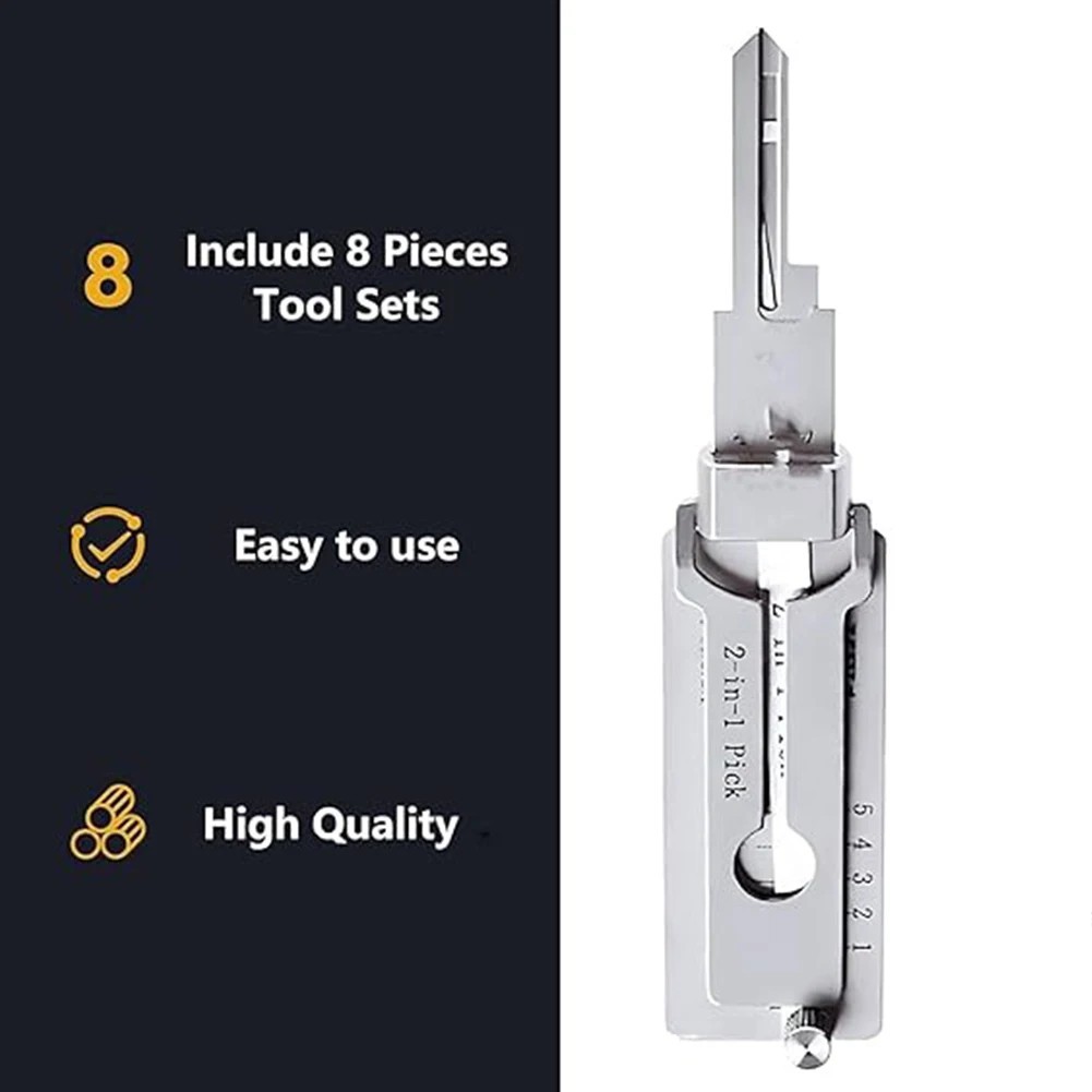 Stainless Steel Key Decoder SS001 Precision Tool Hook Tool Pickup Hand Tool Main