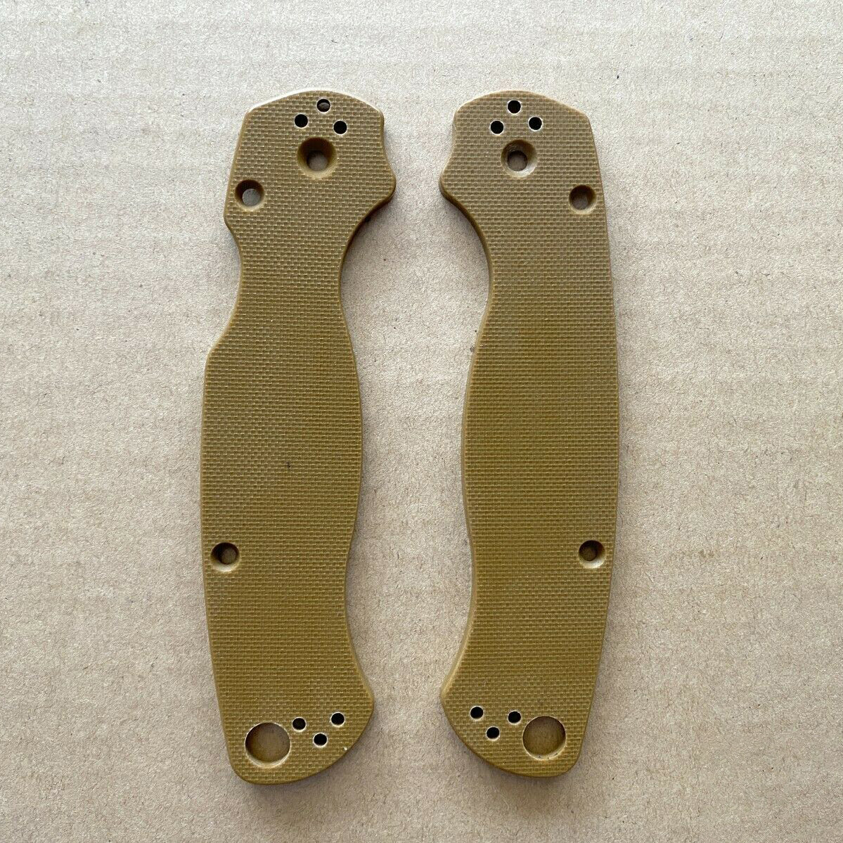 G10 Replacement Scales – Brown For Spyderco Paramilitary 2
