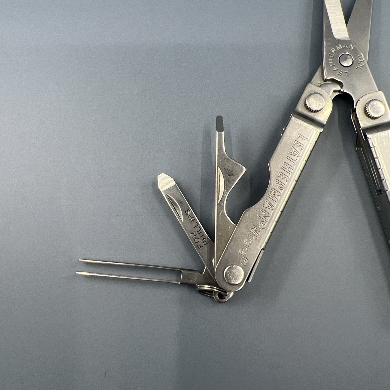 Leatherman Micra Multi-Tool – Stainless Steel – Golden State Lumber Engraving