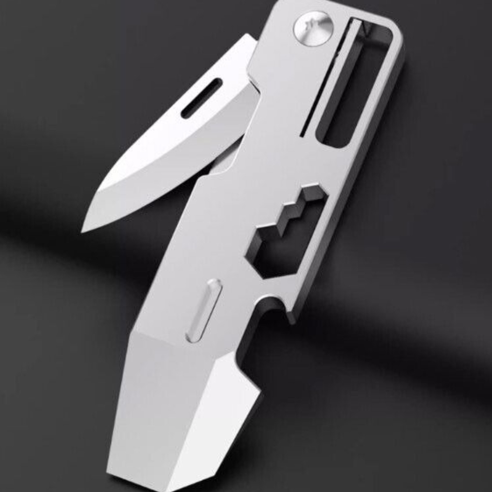 Lsand Crowbar Pry Bar Screwdriver Bottle Opener Multi Tool EDC Outdoor Wrench