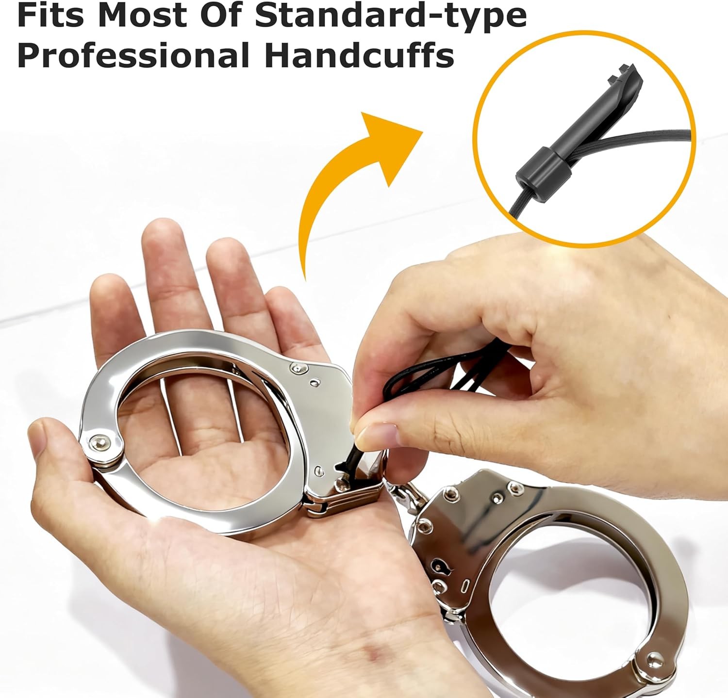 Car Window Breaker Bracelet Escape Tool with Tungsten Bead & Handcuff Key