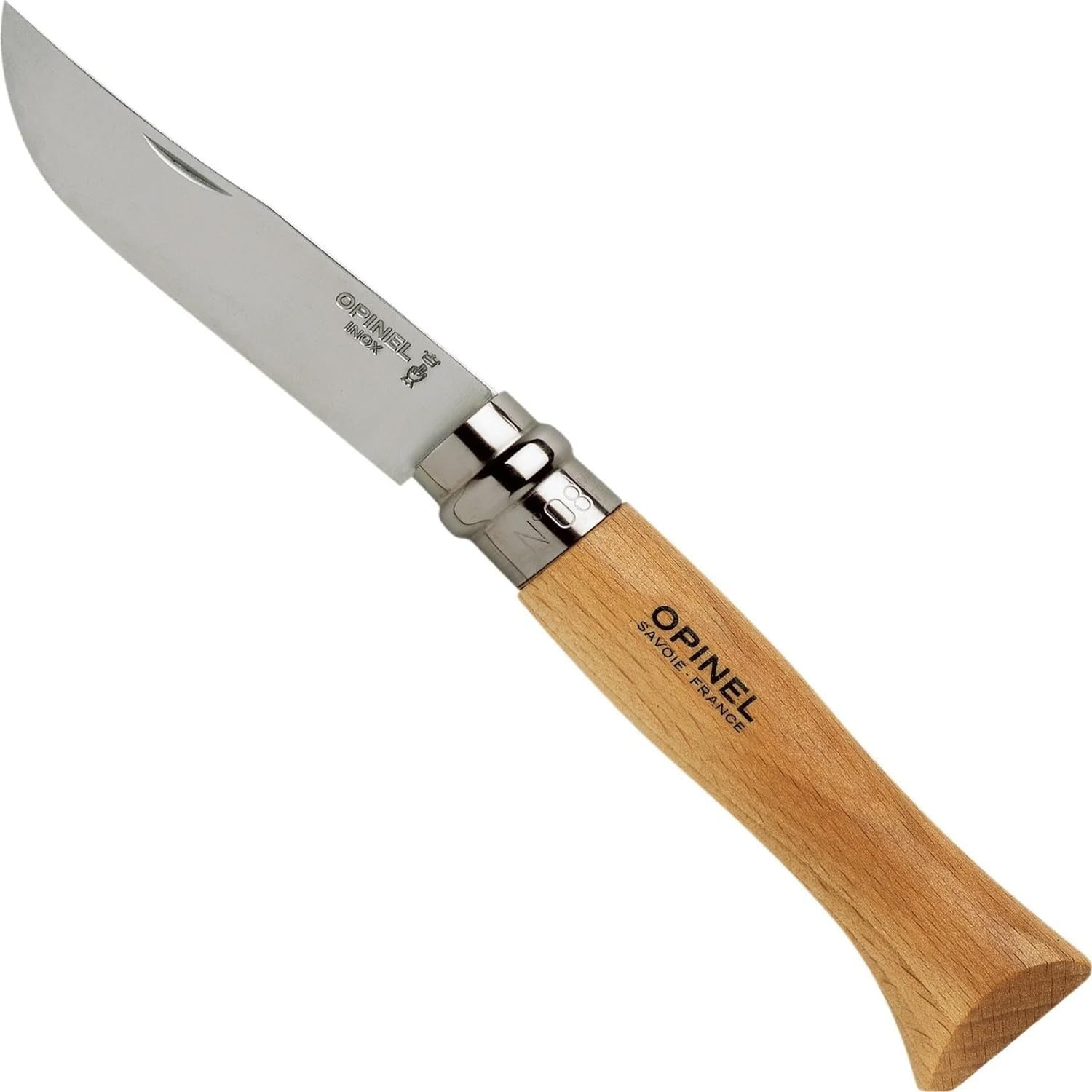 OPINEL No. 08 Stainless Steel Alpine Sheath Box Set, INOX Number 8 Stainless Ste