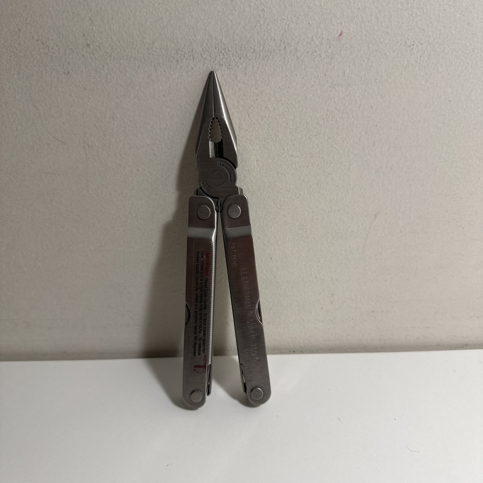Original Leatherman Super Tool Sheath Box Portland Oregon Pat Pend Badger Meter