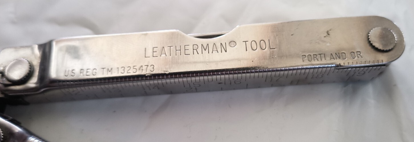 Vintage USA Leatherman Multi Tool & Sheath US REG TM 1325473 Pliers Knife