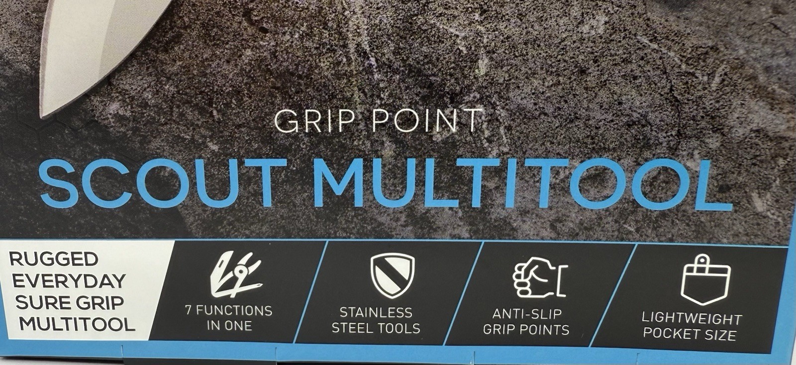 Scout Multitool Knife Smartgear Grip Point 7 Functions In One Stainless Rugged