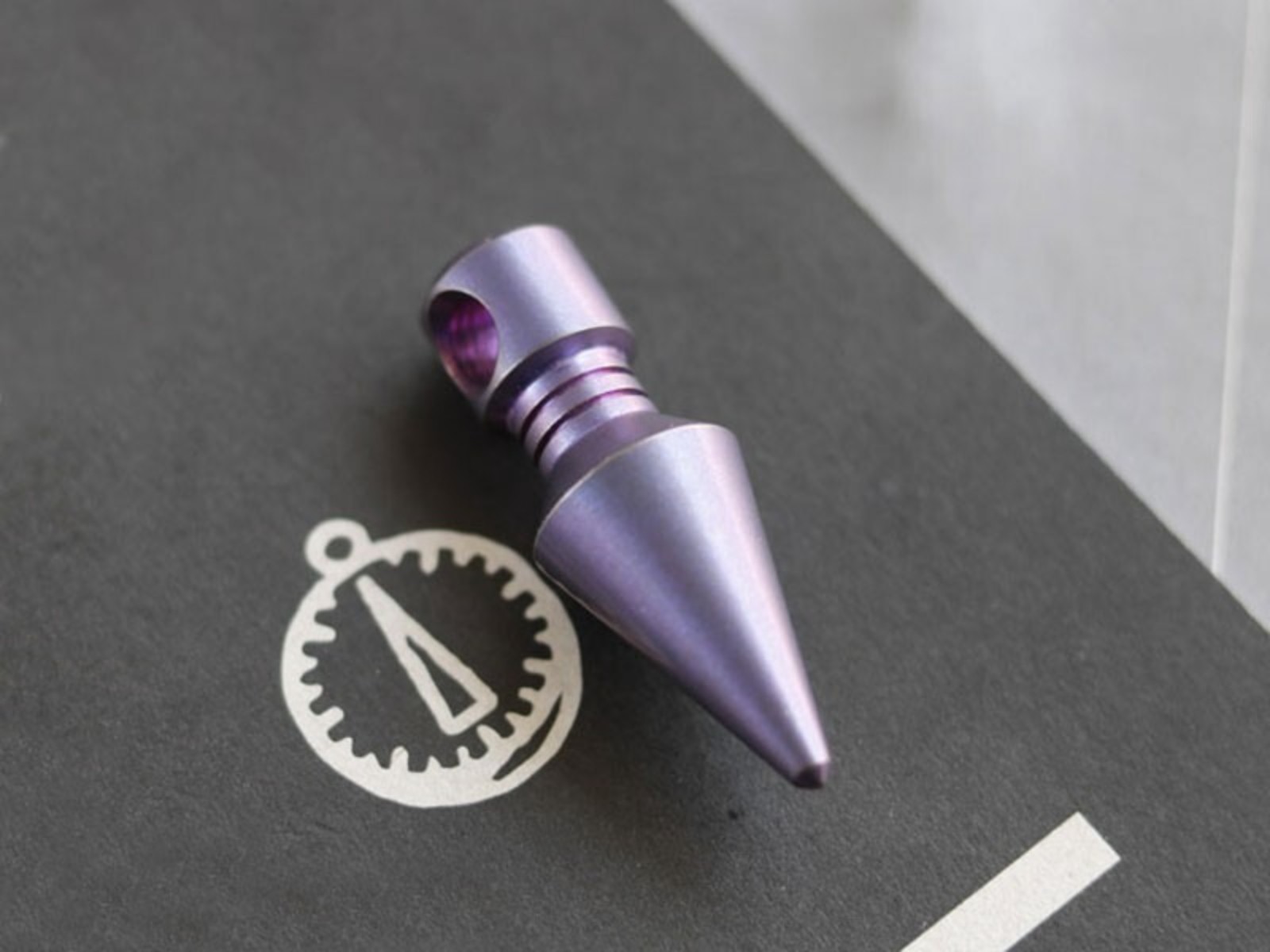 EDC Titanium Alloy Keychain Pendant Bead Necklace Knapsack Decorative DIY Tool