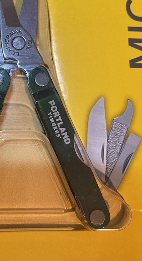 LM12 Leatherman Micra Multi-Tool Black Portland Timbers Edition NIP Dark Green