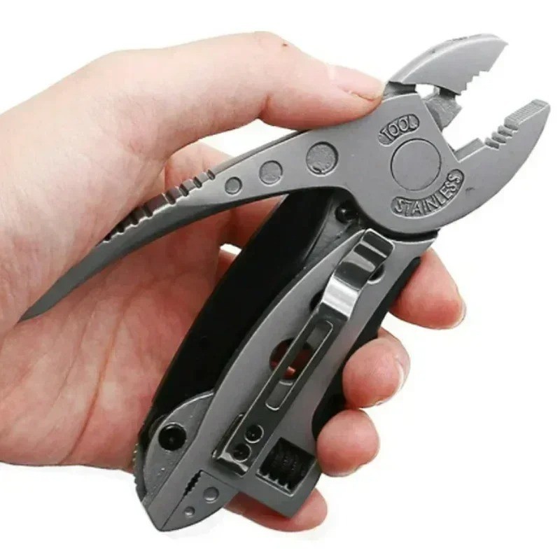 Adjustable Multi-Tool Knife EDC Gear Set Wrench, Screwdriver, Pliers Pocket Tool