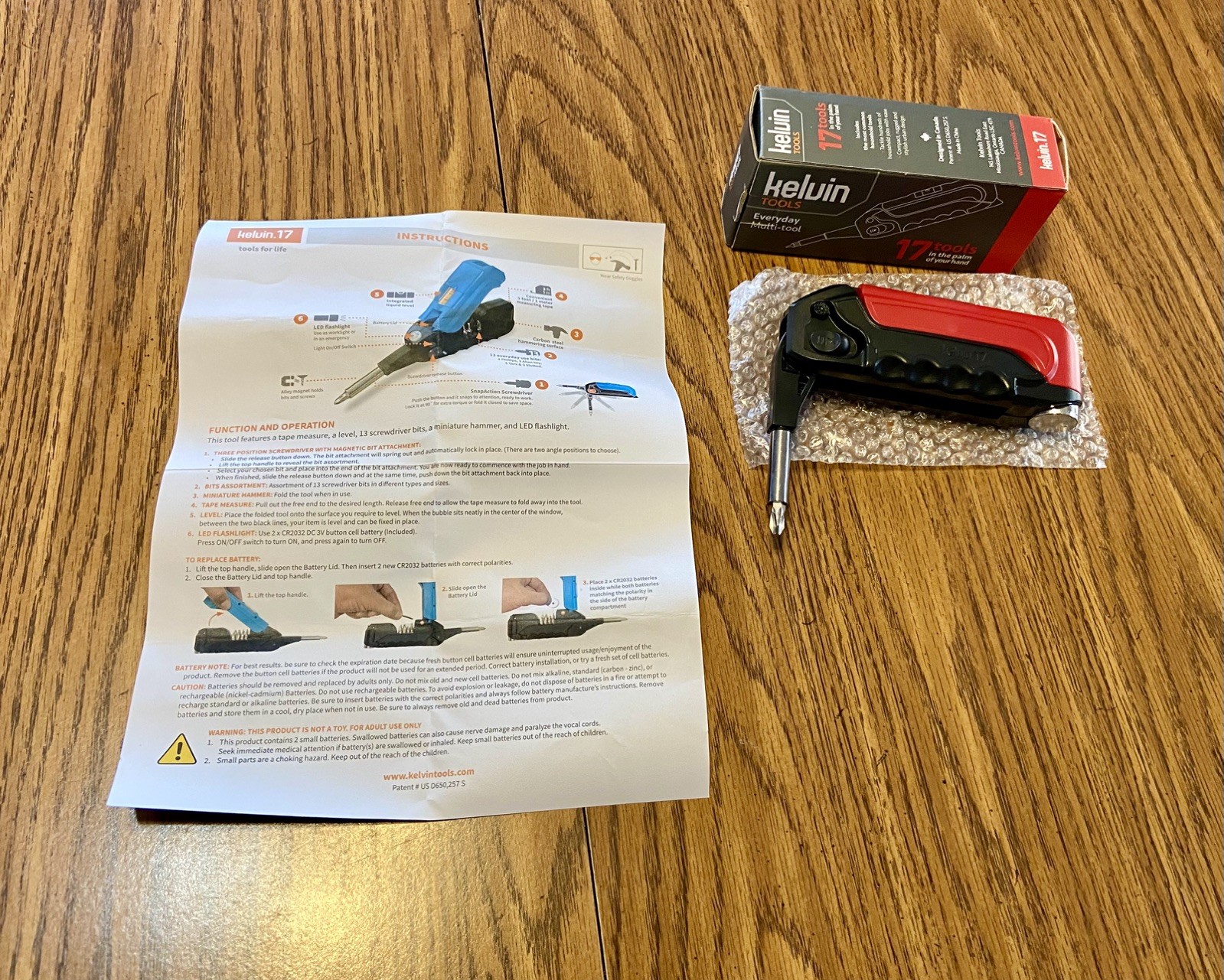 New In Box Kelvin Tools 17 Urban Screwdriver Set, All in One Everyday Multitool