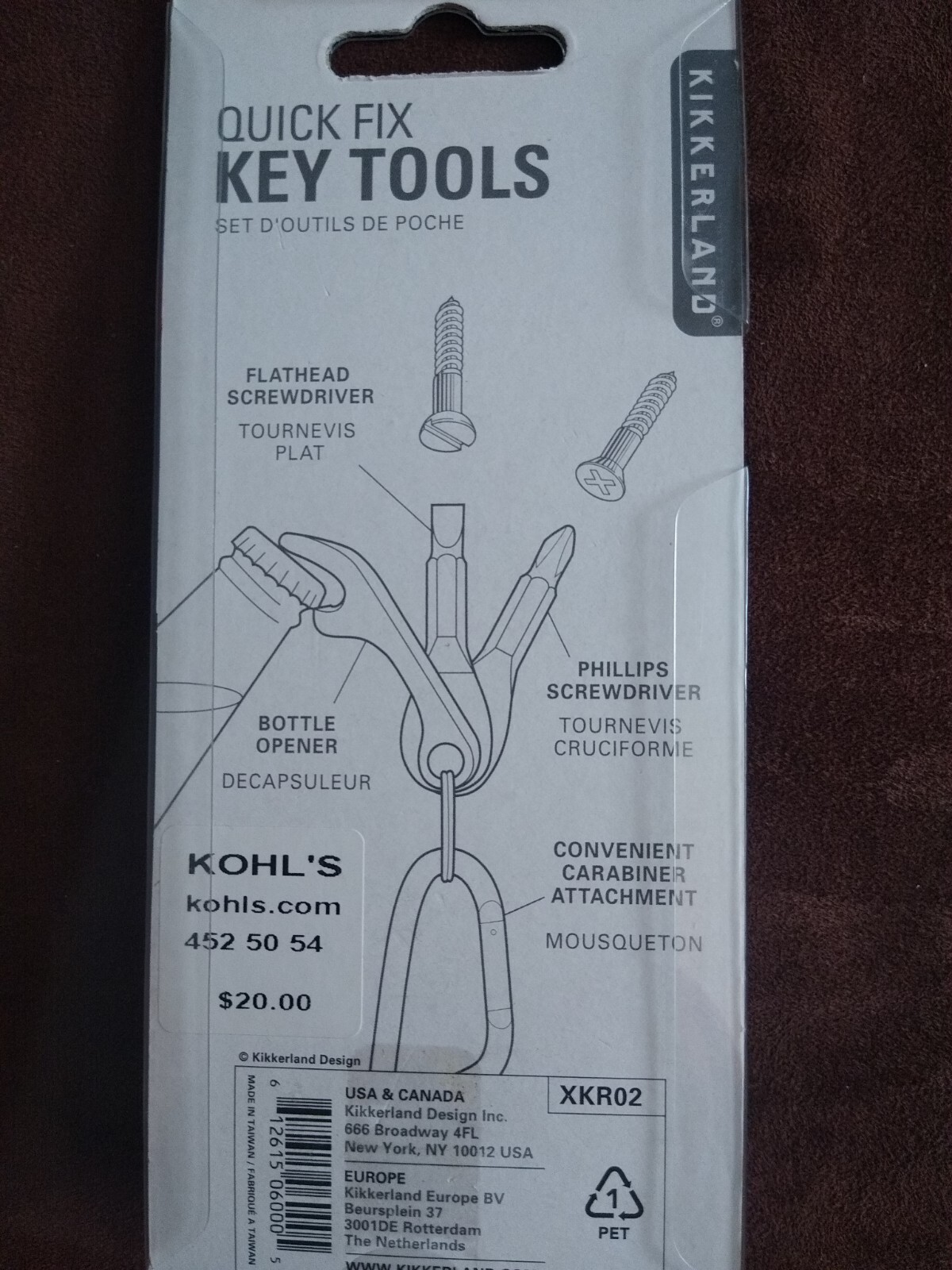 Quick Fix Key Tools, New, Flathead & Philips Screwdrivers, Bottle Opener, clip