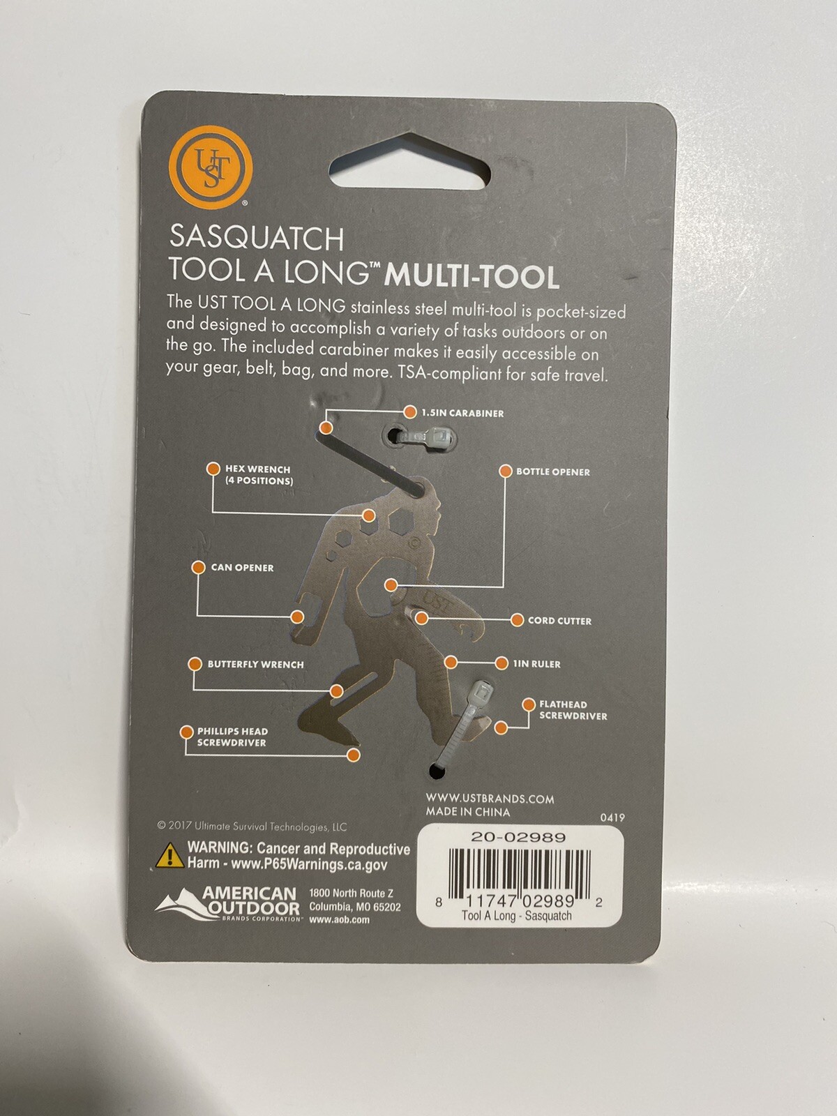 Sasquatch Tool A Long Multi-Tool . American Outdoor. New 🌹