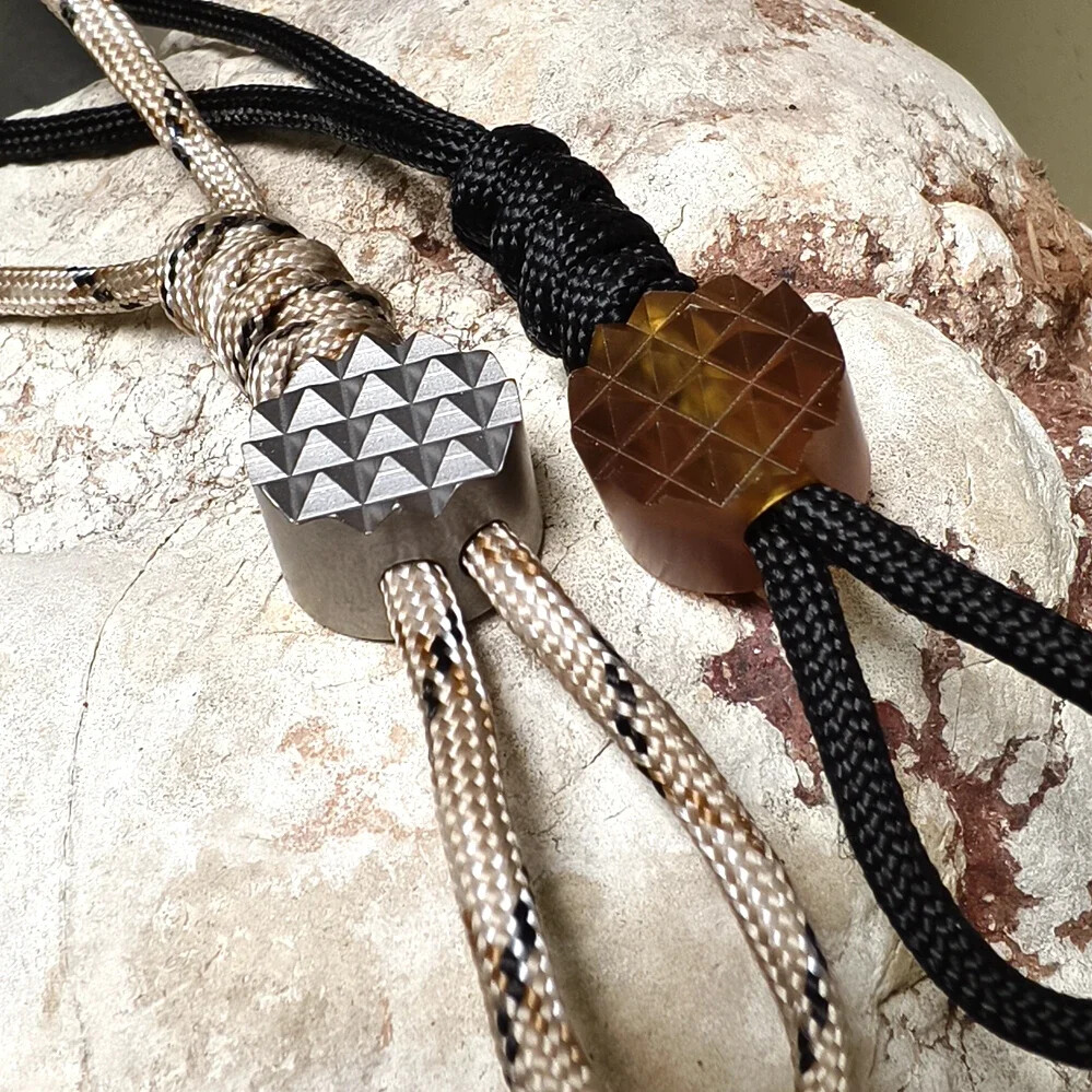 EDC Titanium Alloy Ultem PEI Beads A Kinife Pendant Paracord Outdoor Decorations