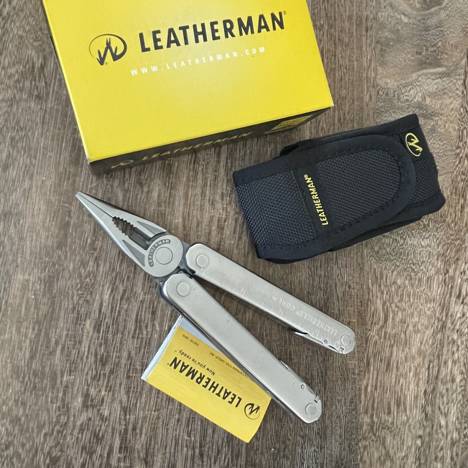New, Leatherman Core multi tool w/ballistic nylon Sheath. Discontinued