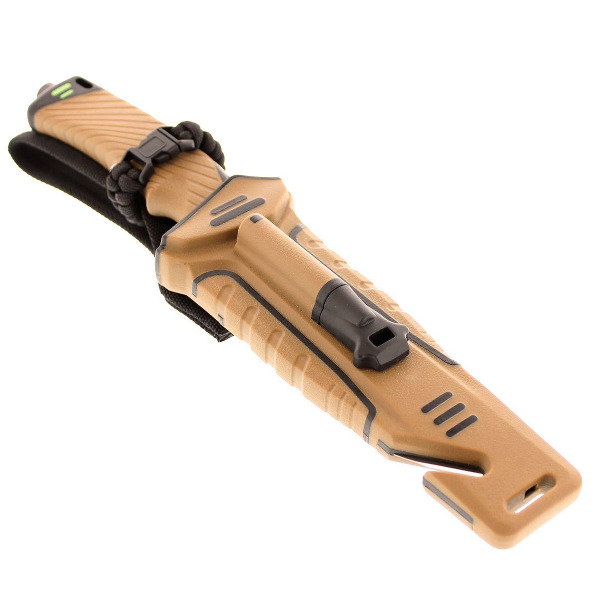 StatGear Surviv-All Hunting Knife – Sheath, Firestarter, Cord Cutter & Sharpener
