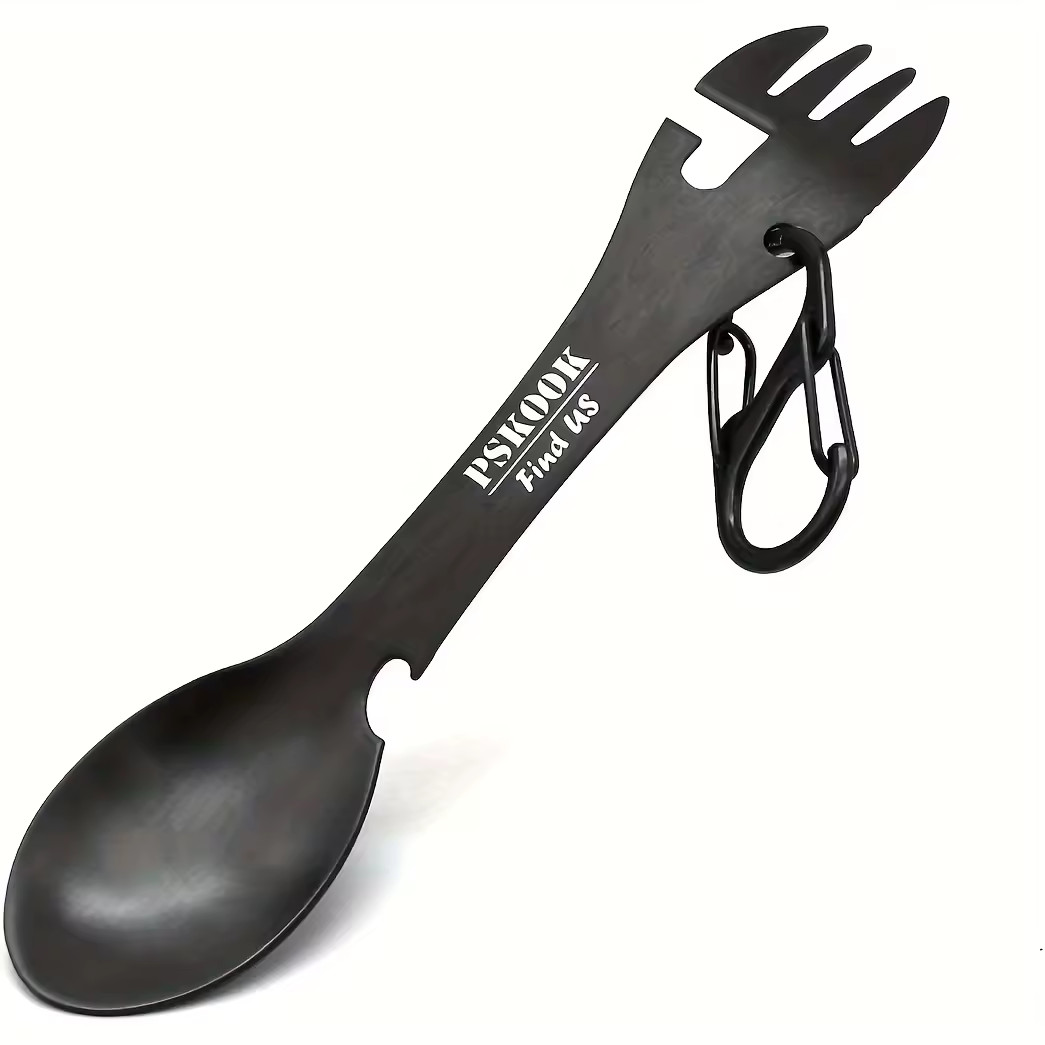 Kit supervivencia outdoor 5 en 1 camping 2 sporks cuchara tenedor cuchillo