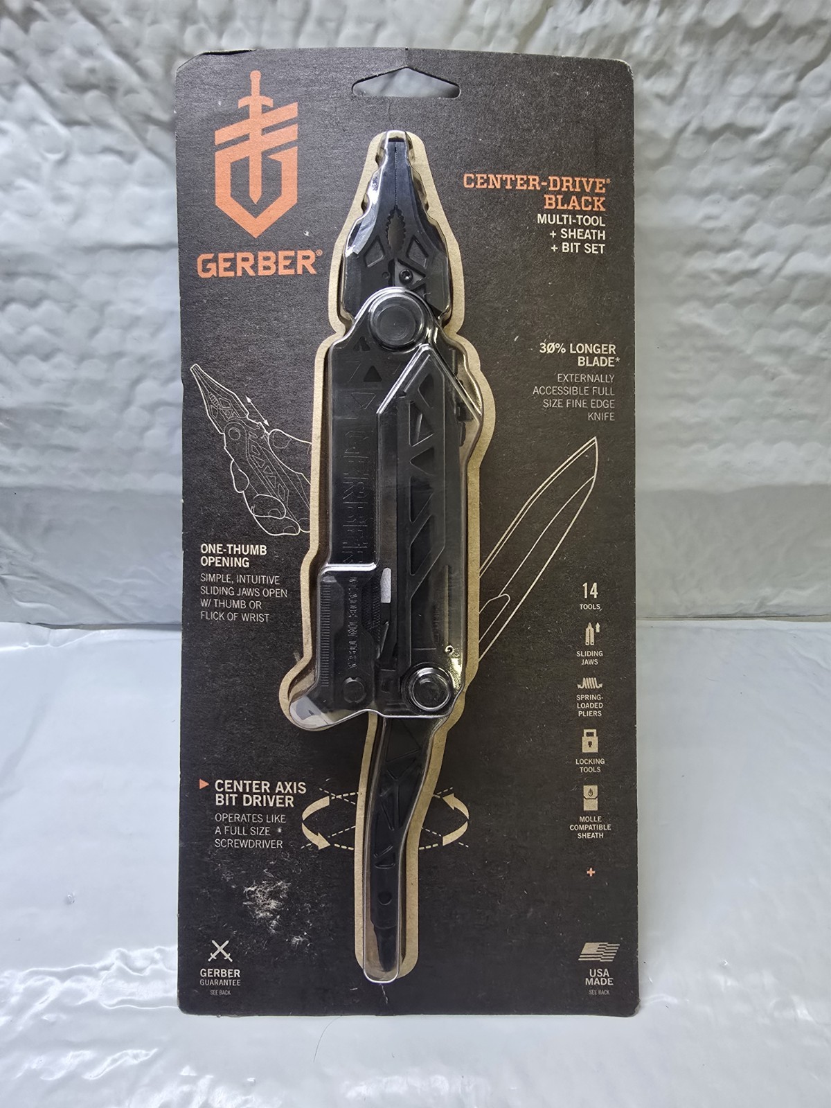 Gerber Blades, 14 Tools, Center-Drive Multi Tool + Sheath 31-003412 New Sealed