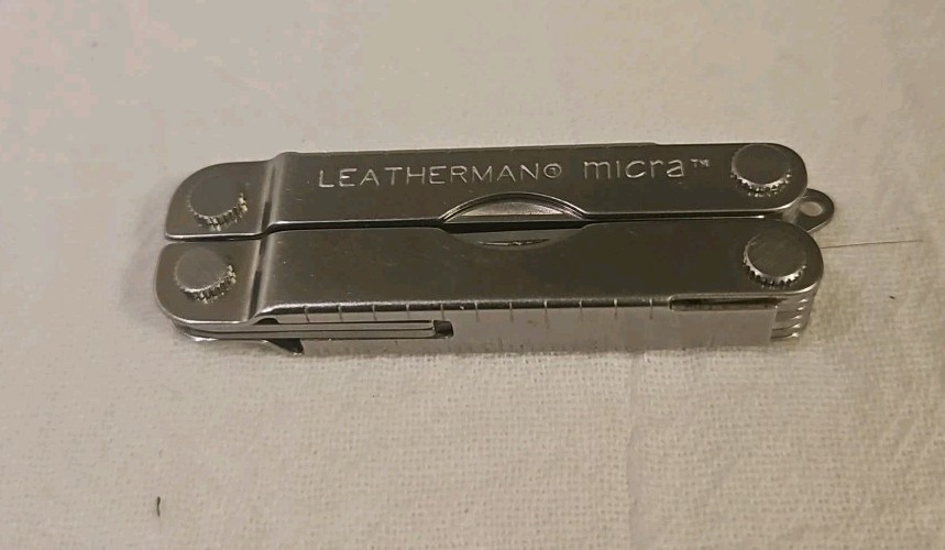 Leatherman Micra Multi-Tool Stainless Steel Spring Action Scissors Keychain