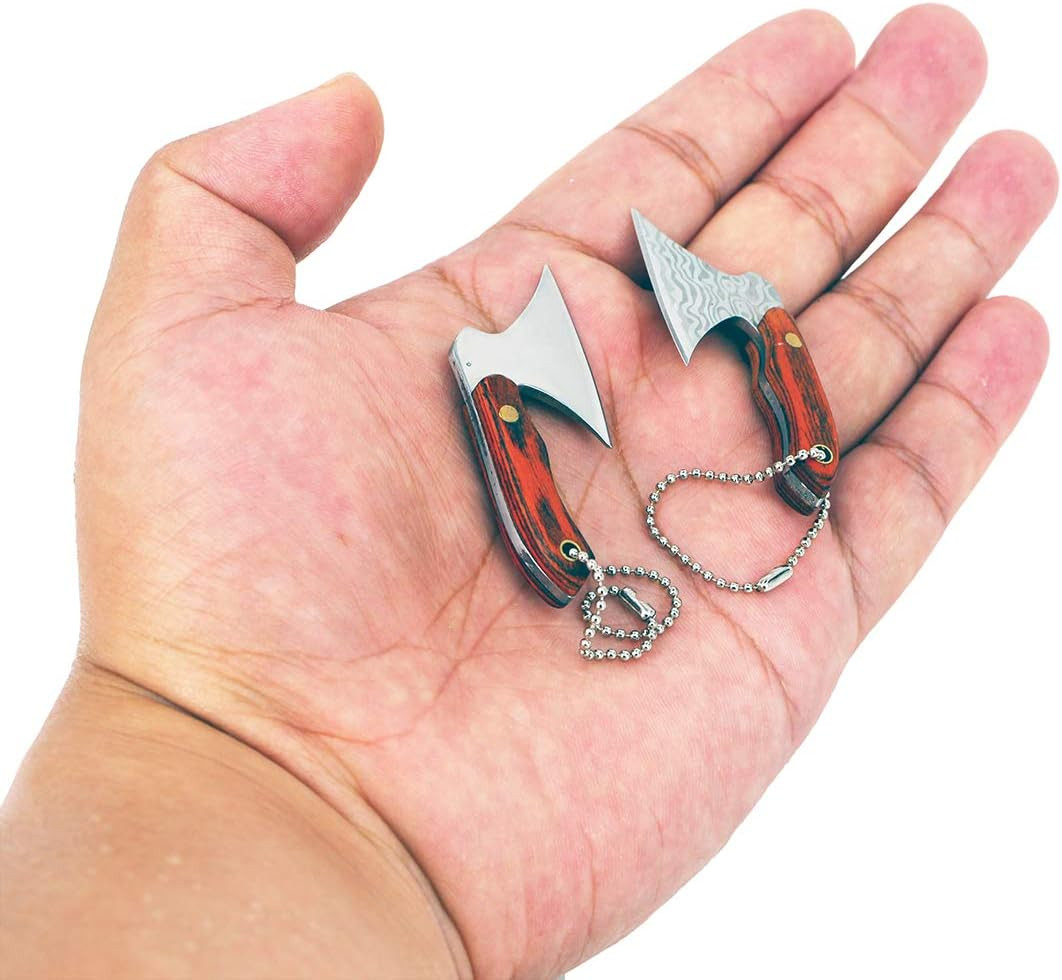 Box Cutters Keychain Mini Tools, 2 Inches Hatchet EDC Cutting Package Outdoor T