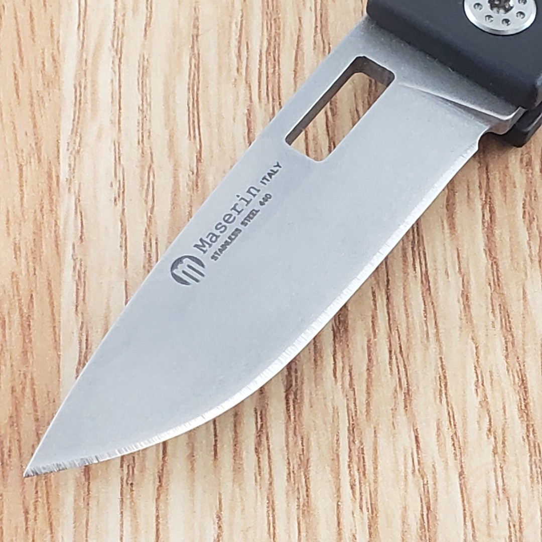Maserin D-DUT Multi Tool Pocket Knife 440 Steel Blade Black Aluminum Handle