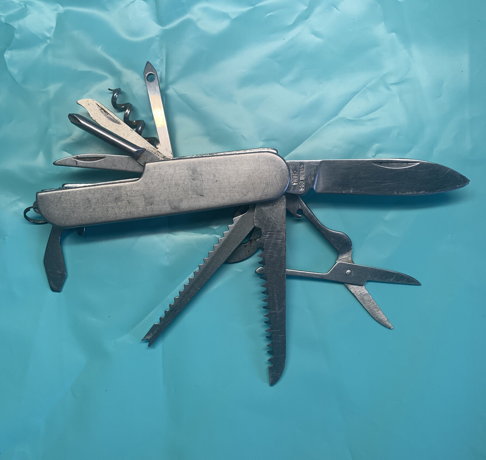 Stainless Pocket Knife Outdoor Indoor Camping Plus Multifunctional
