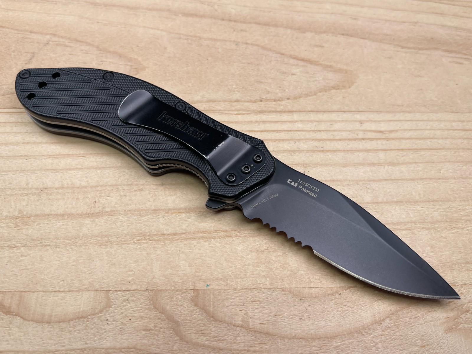 Kershaw 1605CKTST Clash Black A/O SpeedSafe Ken Onion Folding Pocket Knife