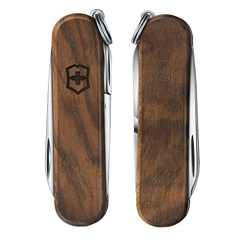 Victorinox Nail Clip 580 Wood Small Swiss Army Knife 6 Functions w/ Nail Clipper