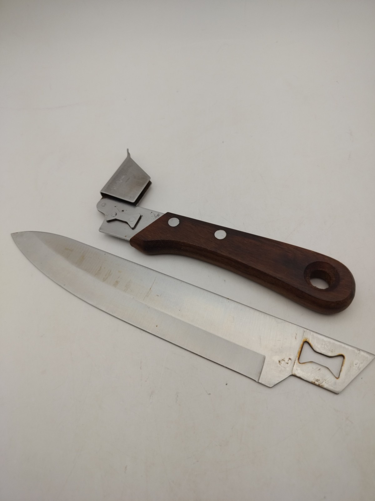 Kershaw by Kai Japan Detachable Blade Utility Camp Knife Wood Handle