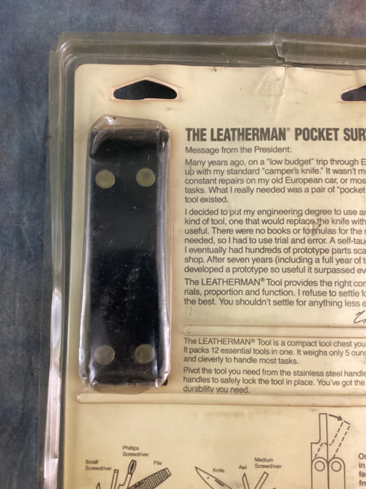 Original 1991 Leatherman Pocket Survival Tool PST Multi-Tool USA
