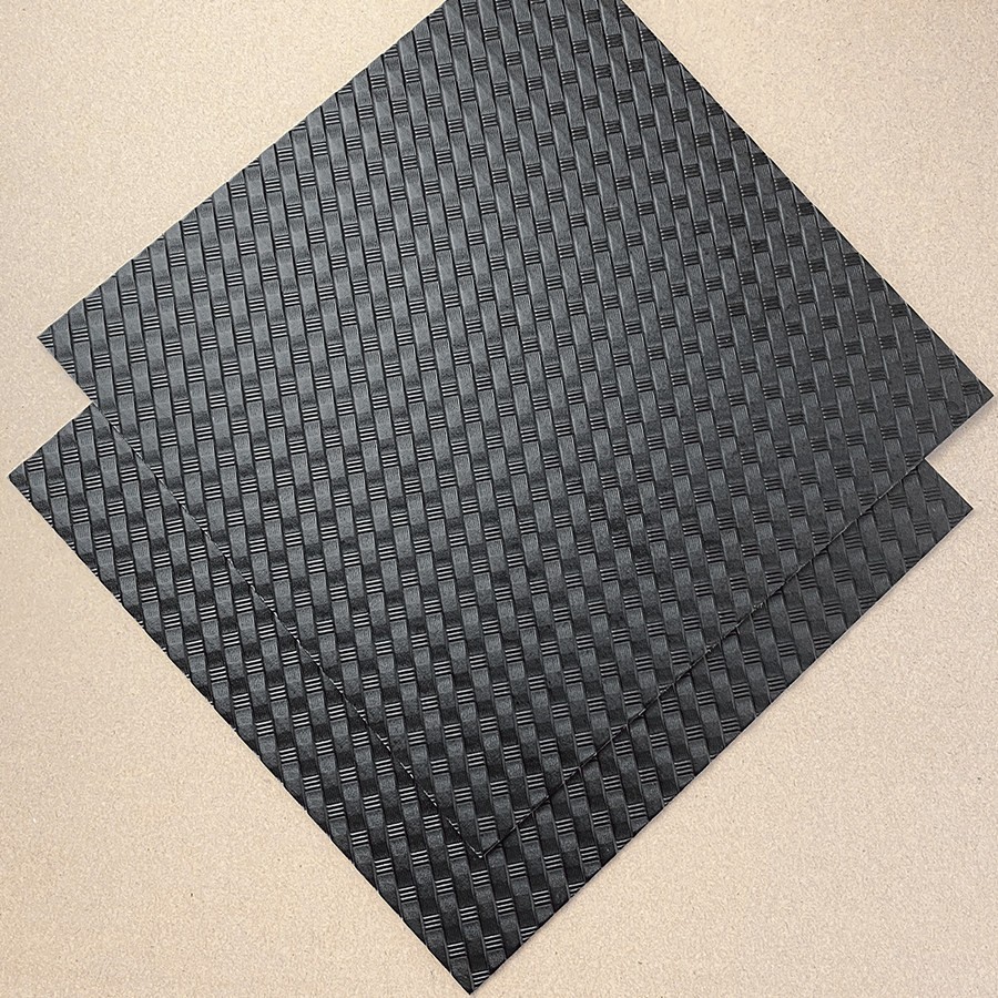 Black Basket Weave Thermoplastic Sheet Knife Sheath Holster DIY Material