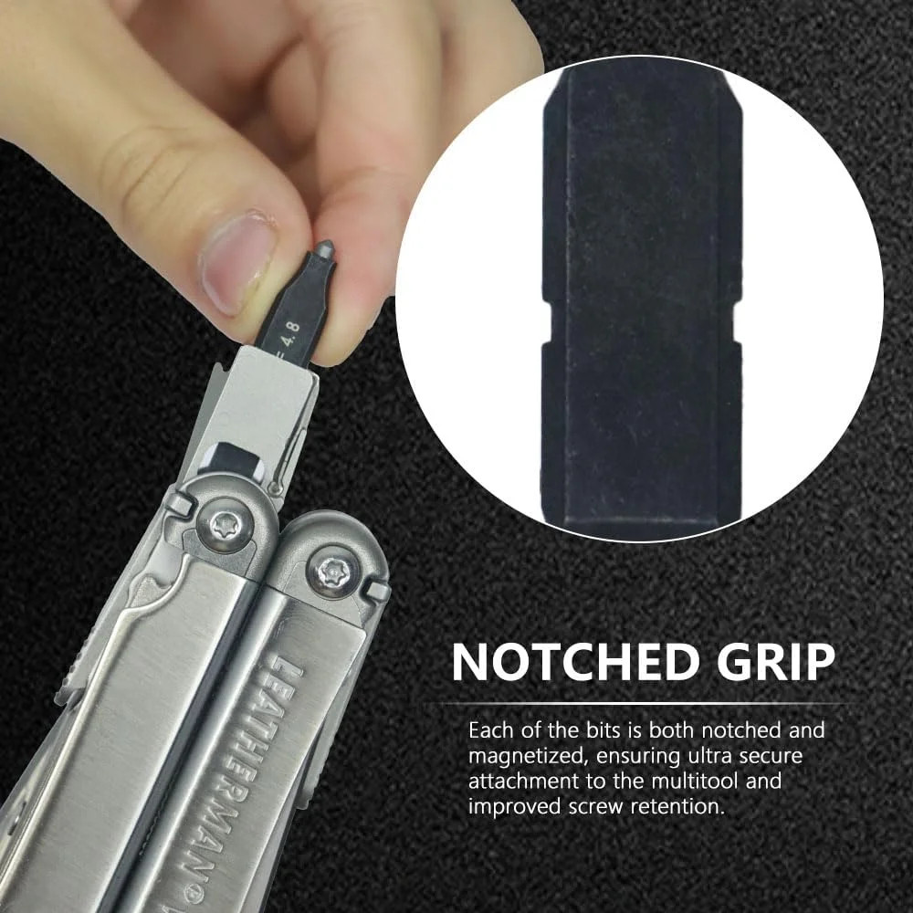 3Pack Glass Breaker Bit Set for Leatherman, Replacement Double-Ended Flat Screwd