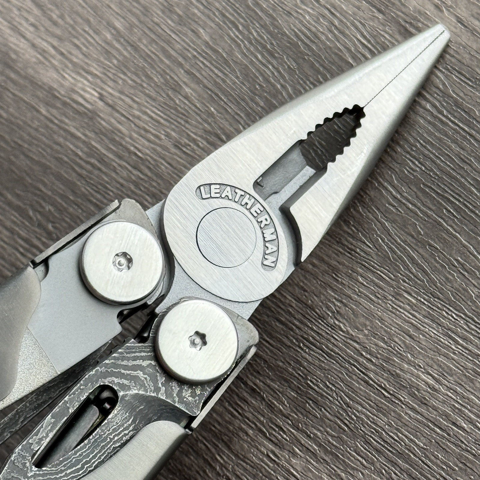 Collectible Limited Edition Leatherman Damascus Wave multitool. Serialized