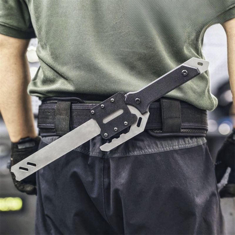 Manganese Steel Alloy 45cm Tactical EDC Crowbar Multifunctional Multi Tool For