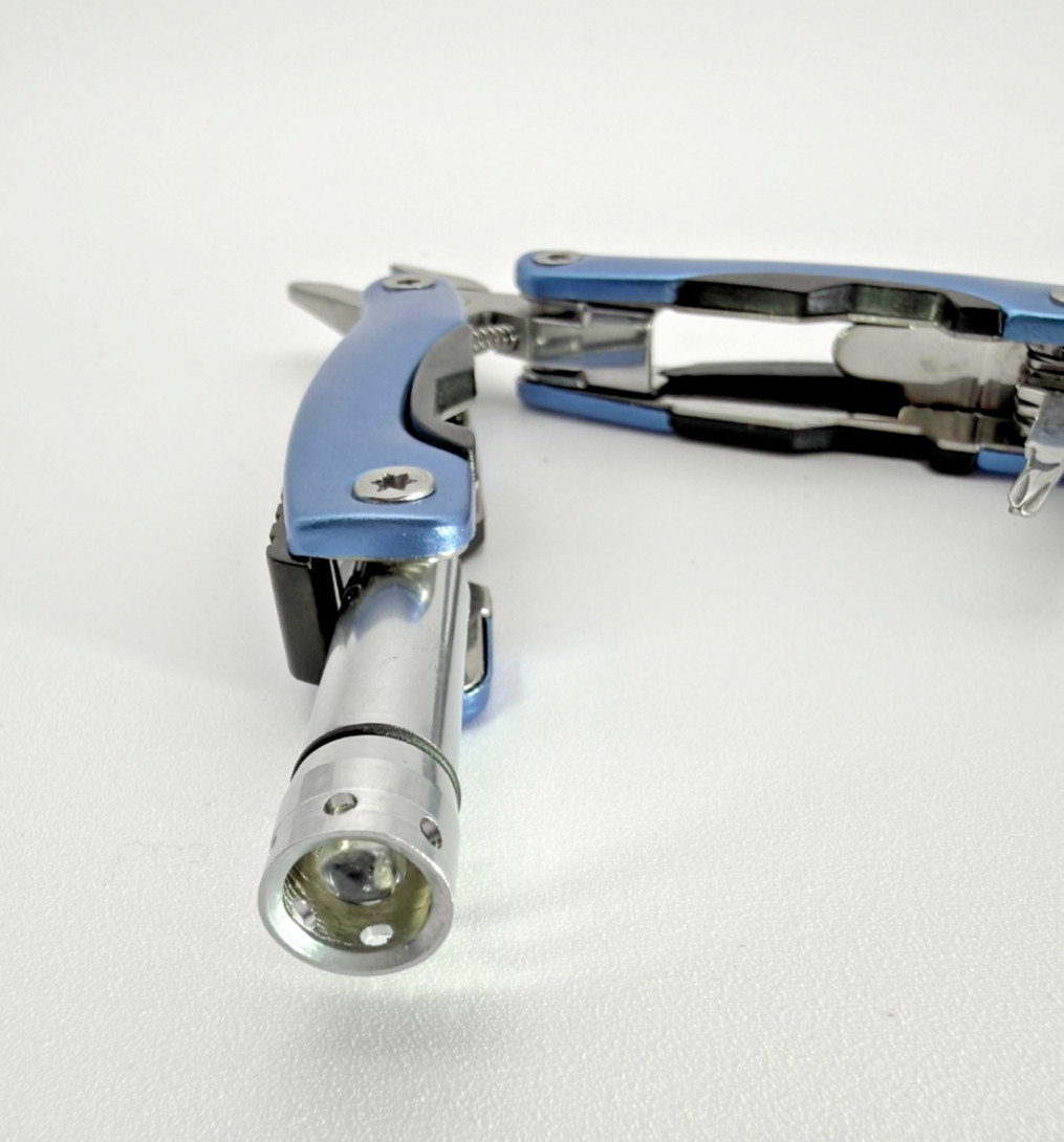 Axe Mini Multi Tool Pliers Knife LED Flashlight Screwdriver EDC w/ Sheath