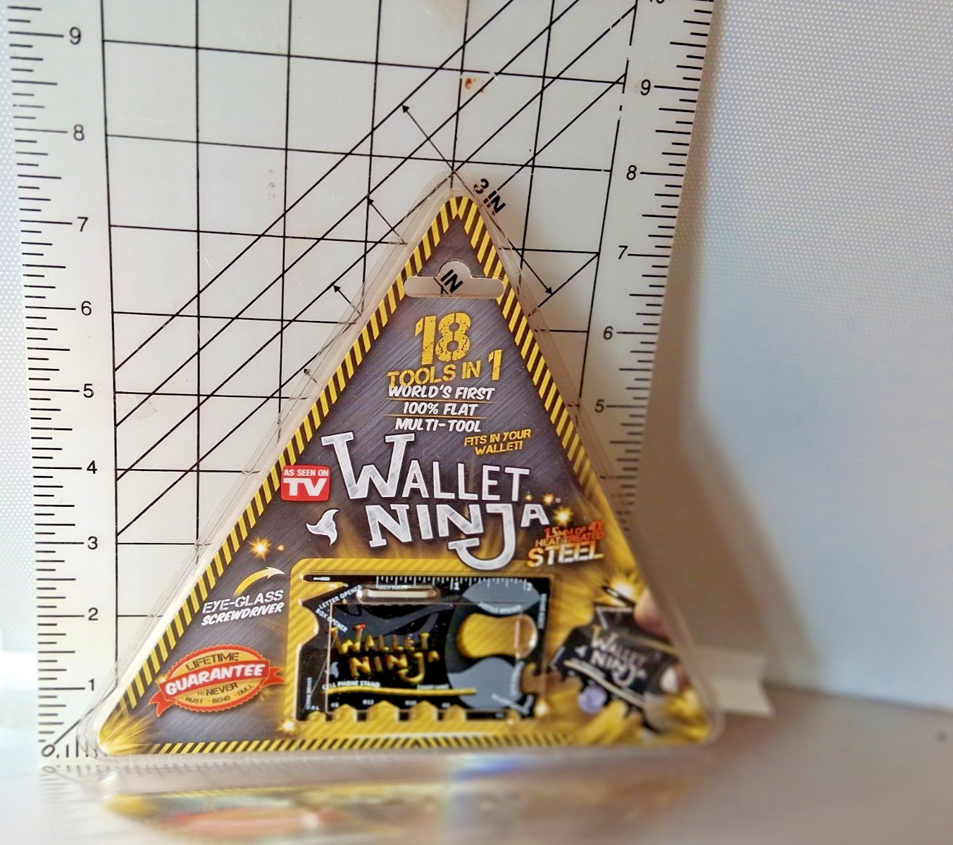 Authentic WALLET NINJA 18 Tools in 1 Flat Multi Tool, Fits in Wallet