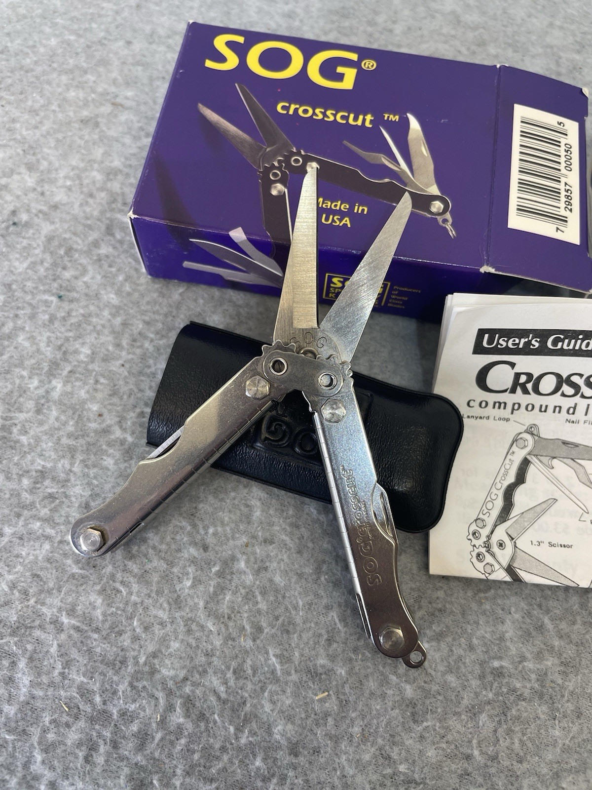SOG Crosscut Tools Multi Tool 1980’s New In Box Made in USA