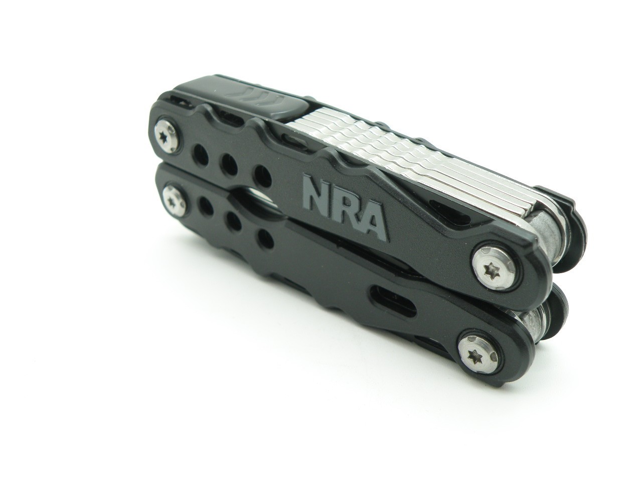 NRA Multi-Tool With Black Nylon Belt Case 22 Tools Survival Camping Handyman